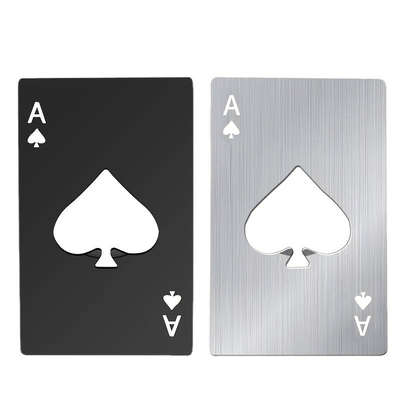 Ace Poker Card Bottle Opener - Metal